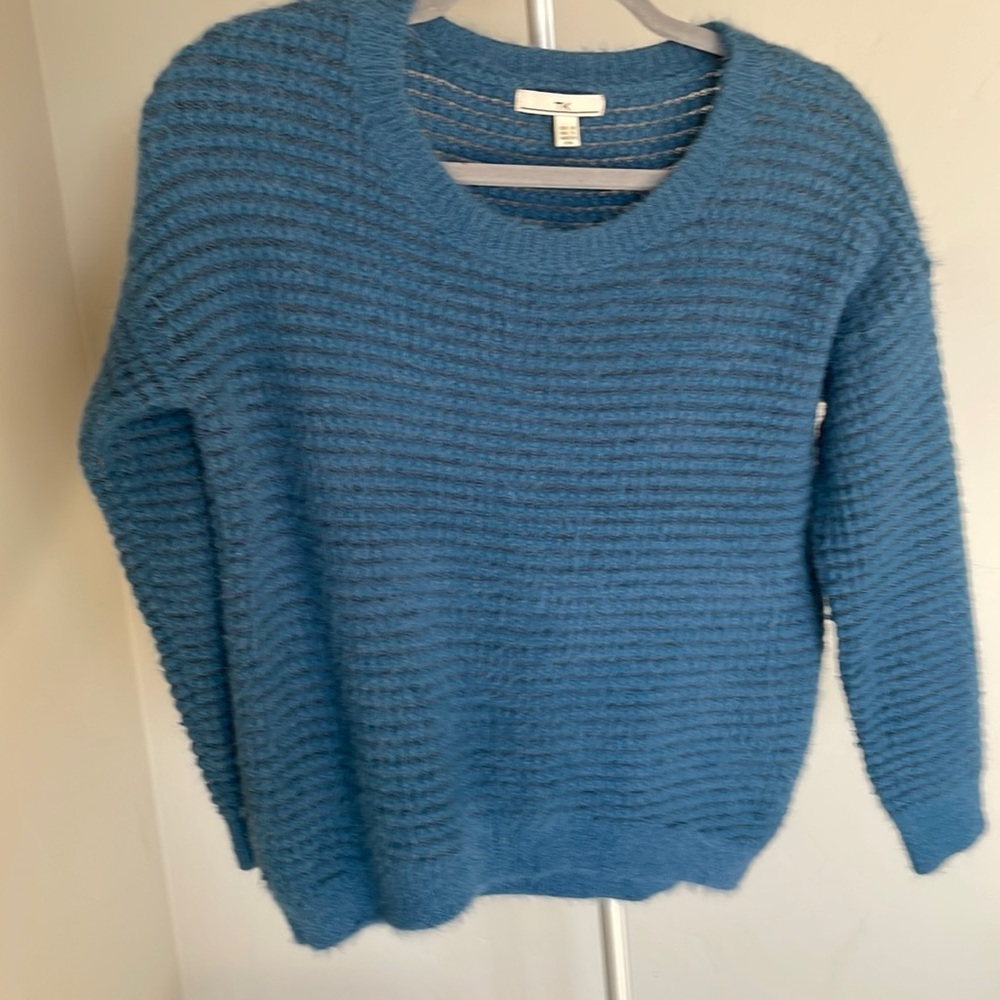 TK Brushed knit high low sweater cerulean blue Size Small